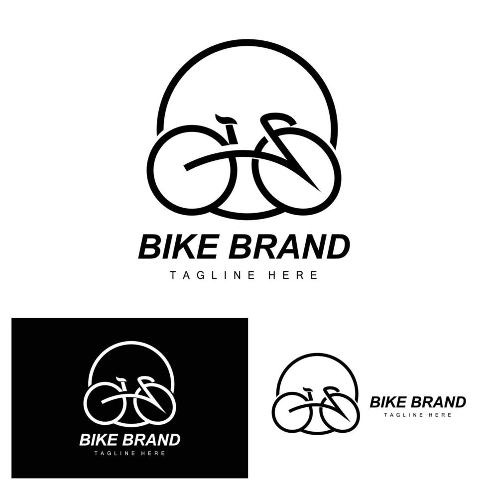 vélo logo, véhicule vecteur, vélo silhouette icône, Facile conception inspiration vecteur