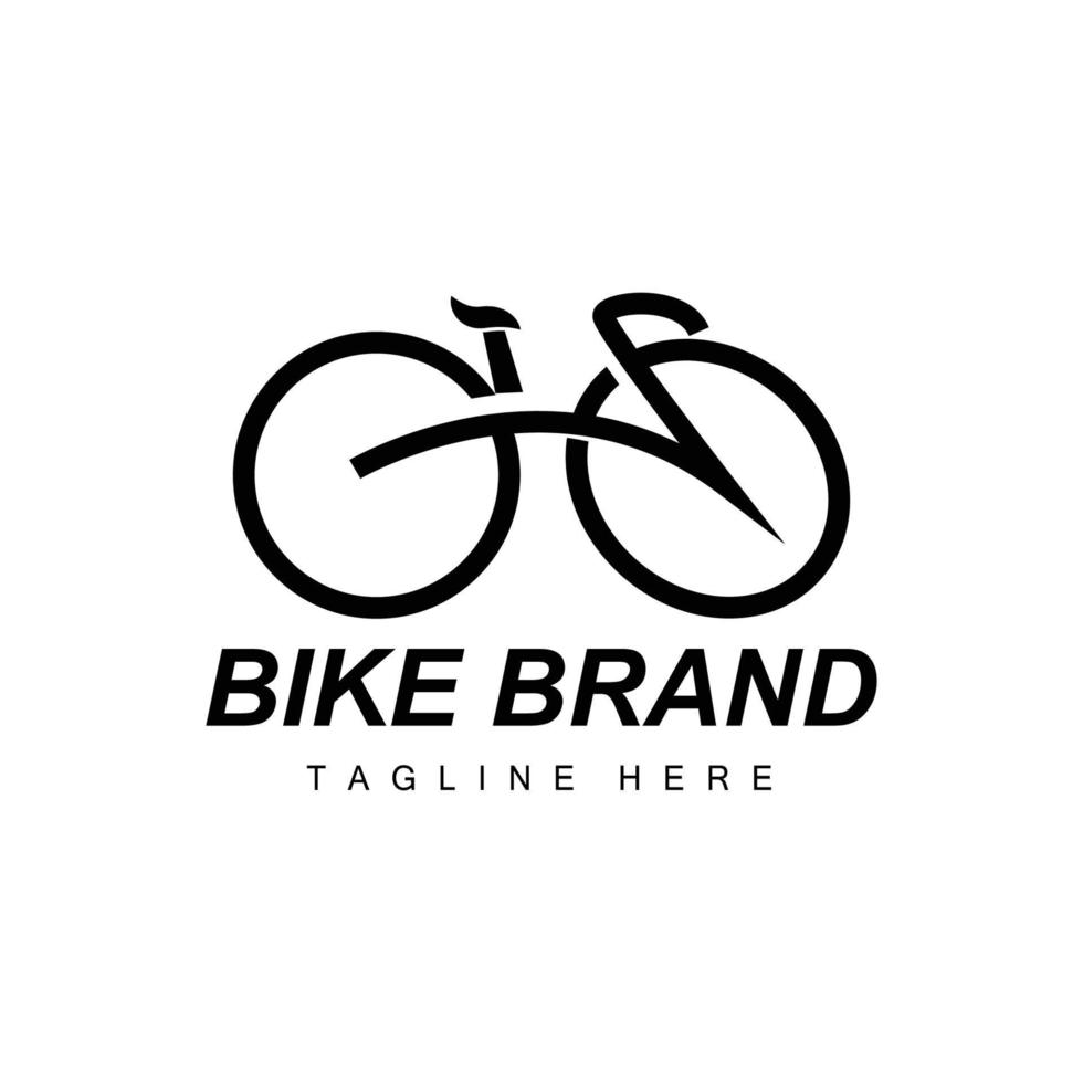 vélo logo, véhicule vecteur, vélo silhouette icône, Facile conception inspiration vecteur