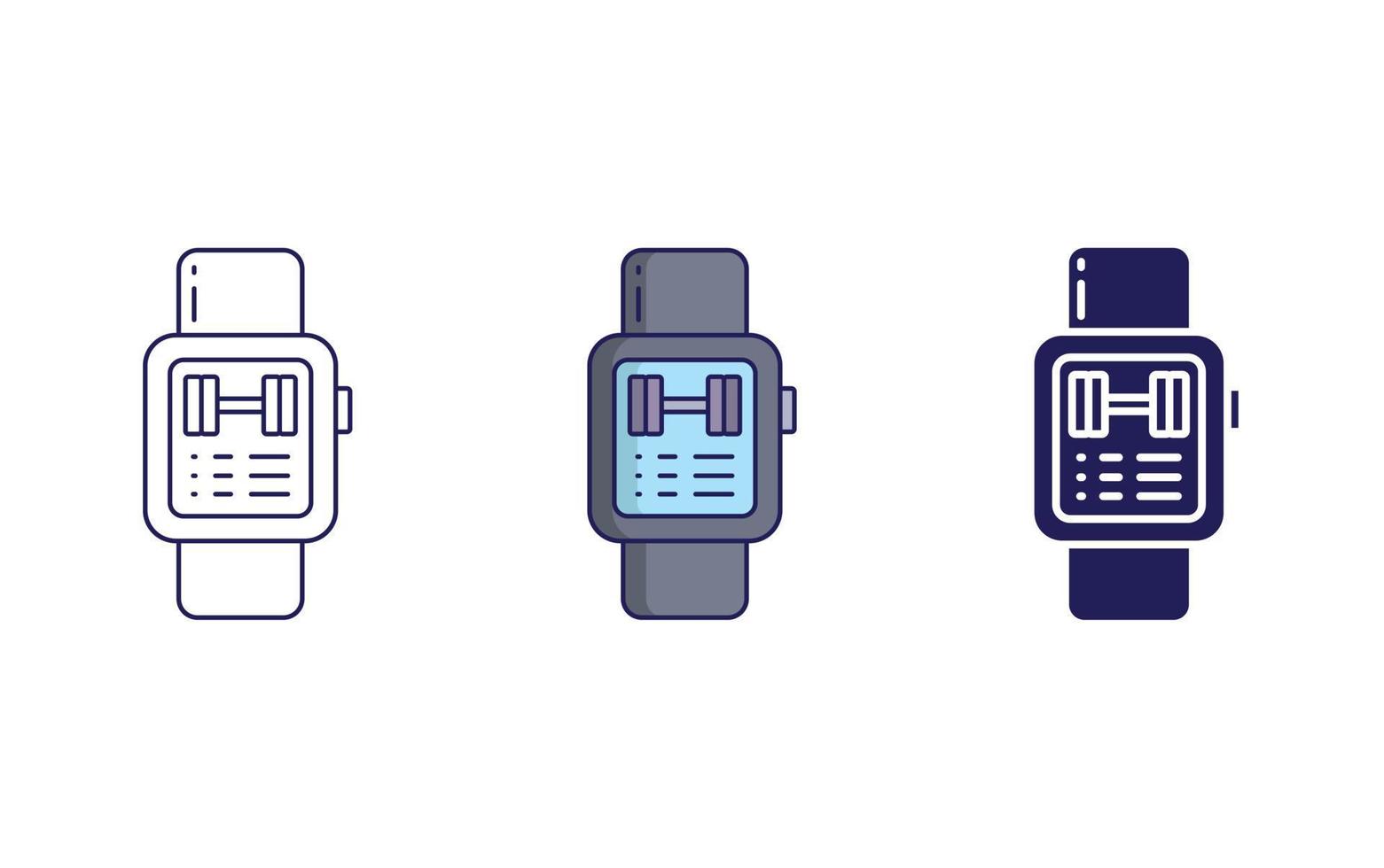 icône de vecteur de montre intelligente