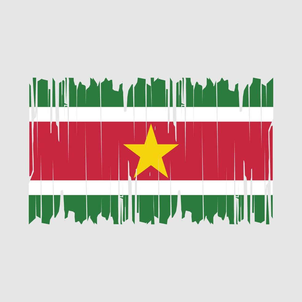 vecteur de brosse drapeau suriname