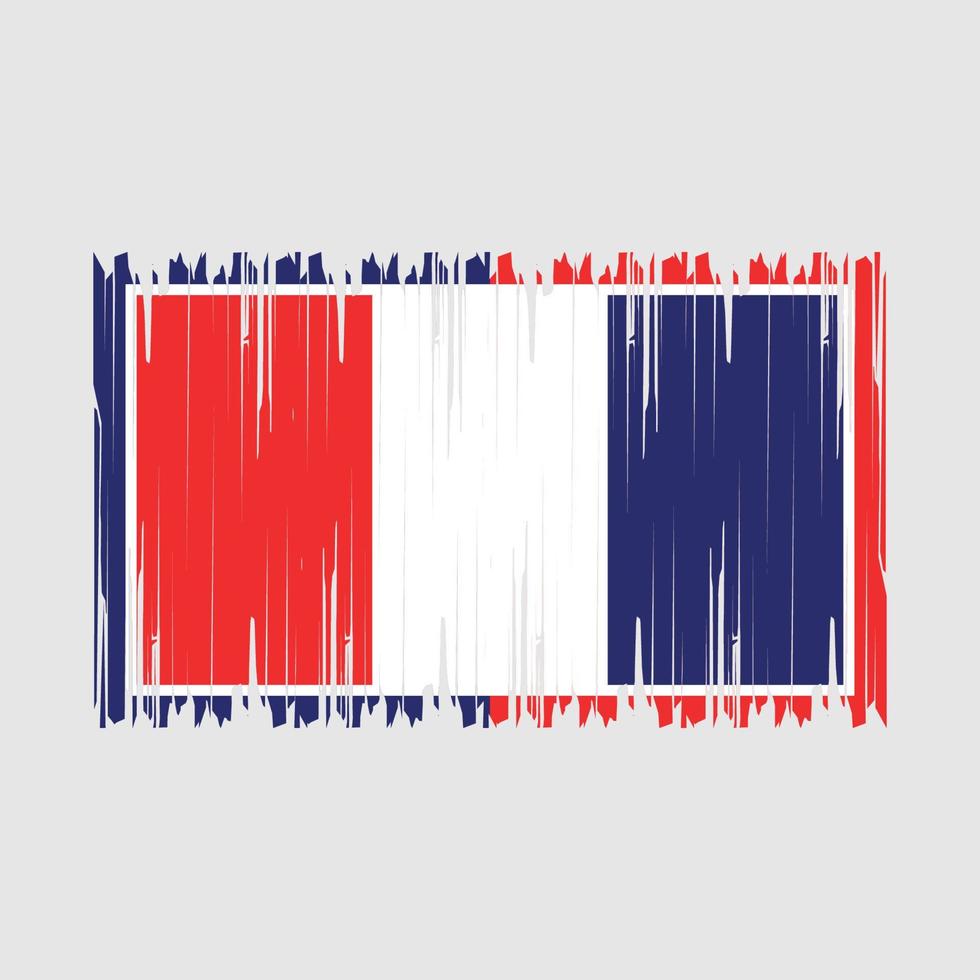 drapeau france pinceau illustration vectorielle vecteur