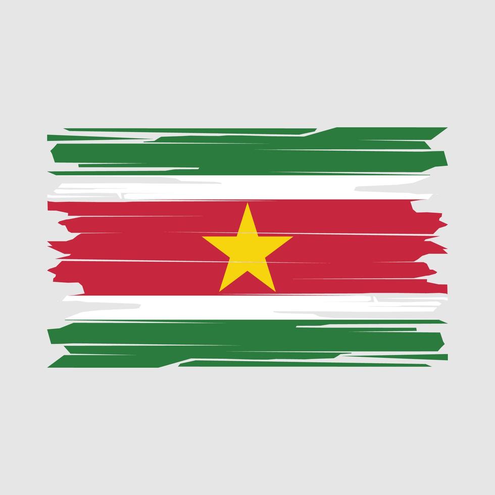 vecteur de brosse drapeau suriname