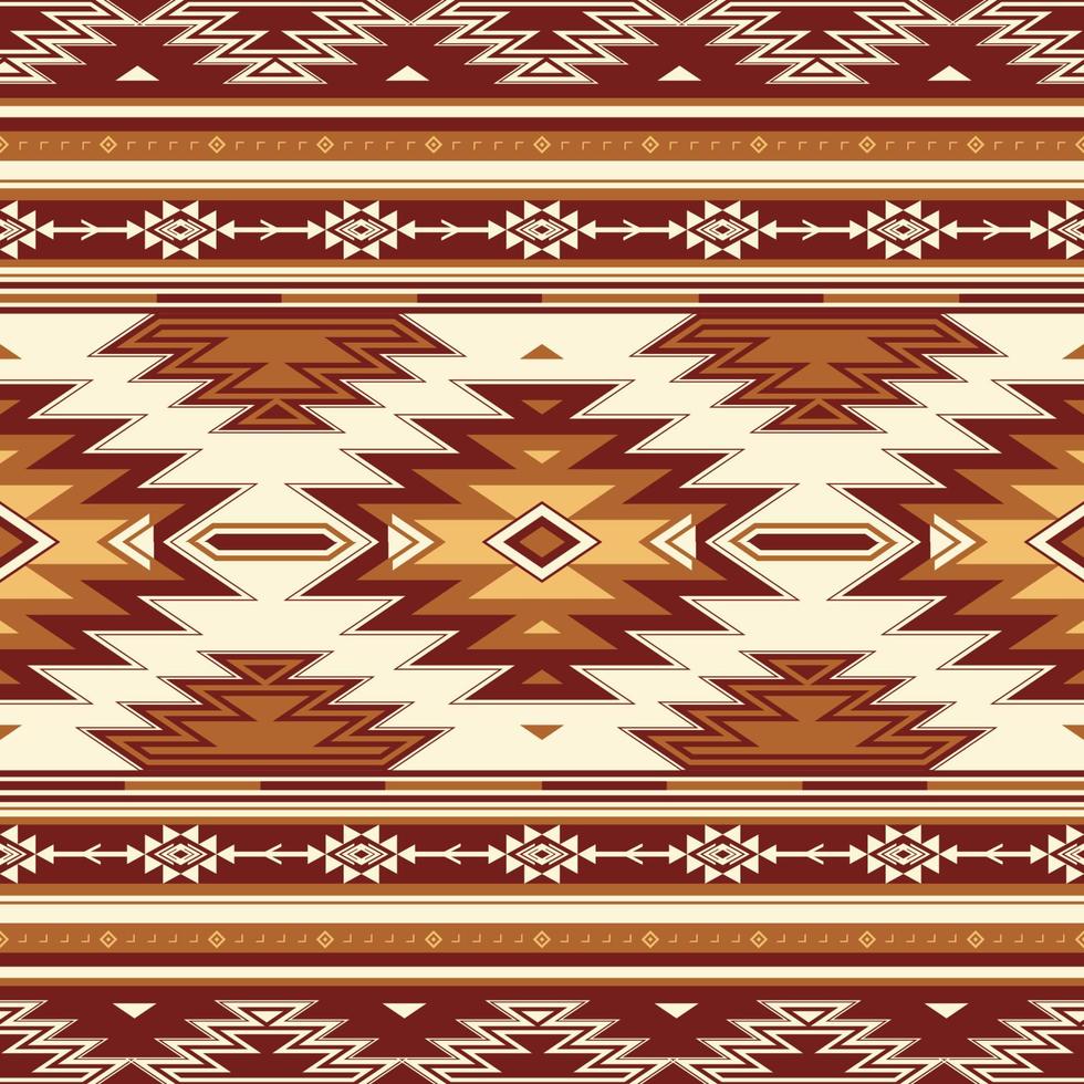 amérindien indien ornement motif géométrique ethnique textile texture tribal motif aztèque navajo mexicain tissu continu vecteur décoration mode