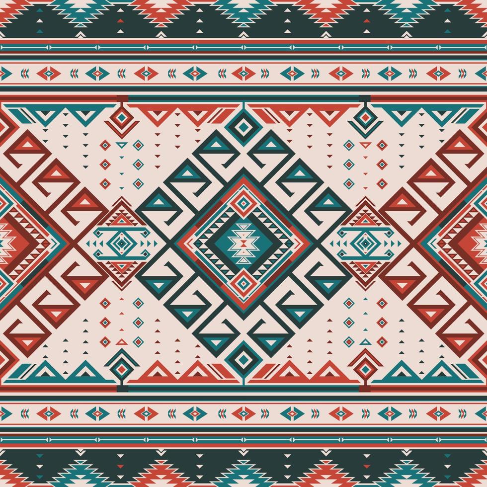 originaire de modèle ethnique modèle Indien aztèque tribal géométrique mexicain ornement textile en tissu graphique couverture populaire motif africain ornemental broderie boho tradition branché originaire de américain Maya vecteur