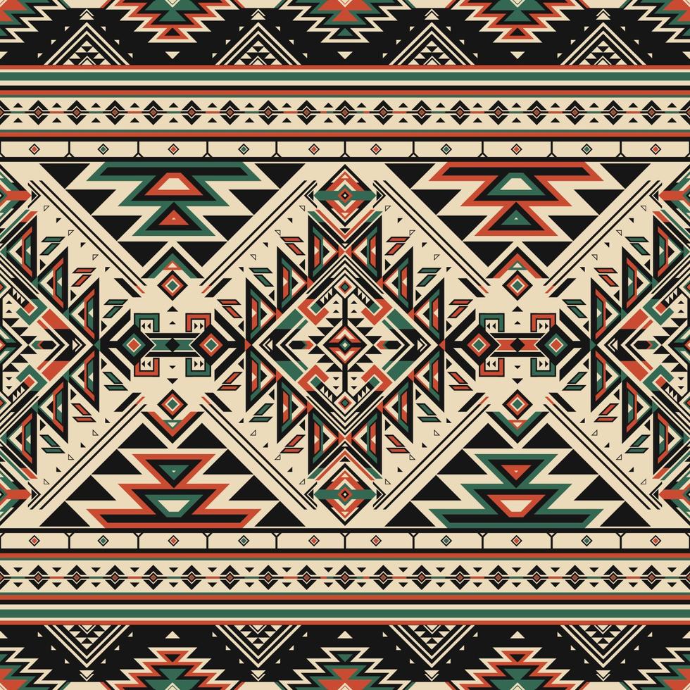 originaire de modèle ethnique modèle Indien aztèque tribal géométrique mexicain ornement textile en tissu graphique couverture populaire motif africain ornemental broderie boho tradition branché originaire de américain Maya vecteur