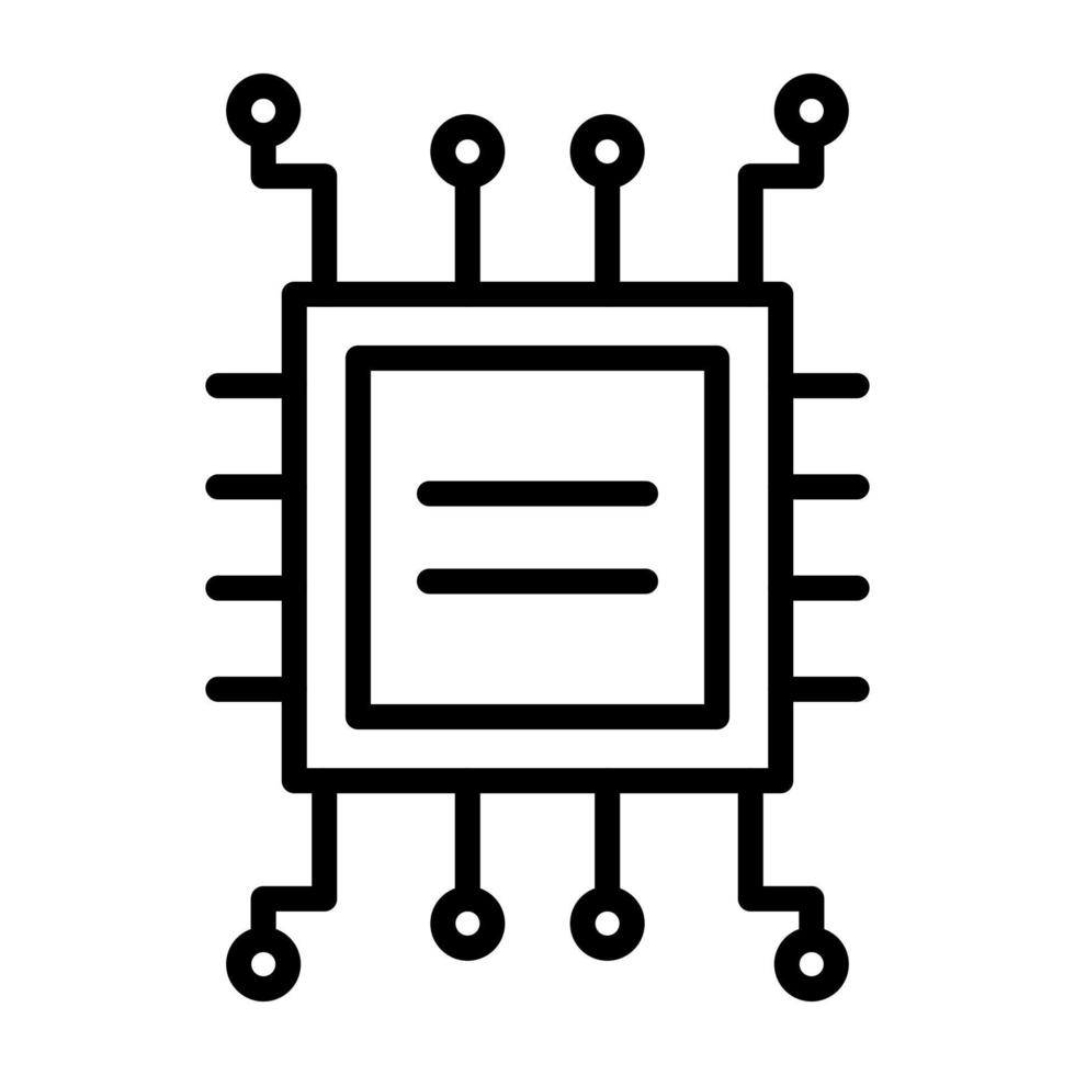 électrique circuit vecteur icône
