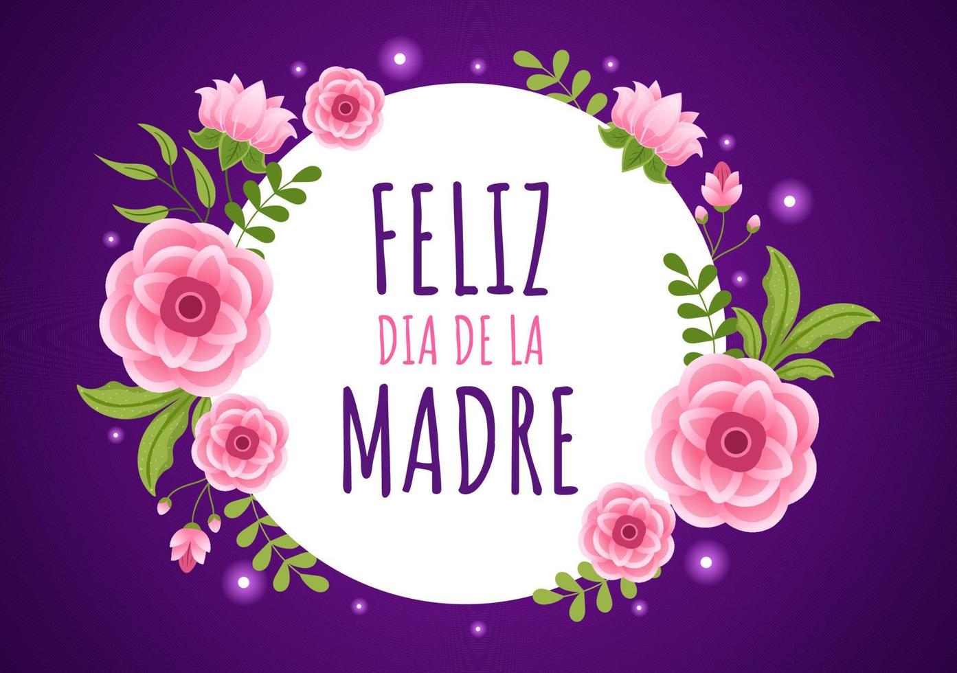 feliz dia de la madre illustration avec célébrer content mère journée et mignonne des gamins dans plat dessin animé main tiré pour la toile bannière ou atterrissage page modèles vecteur