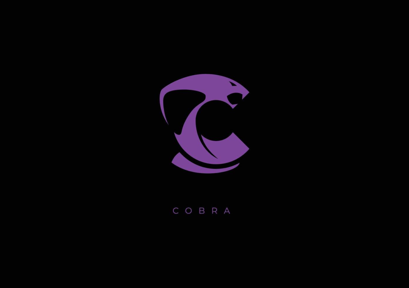 cobra c monogramme, vecteur logo