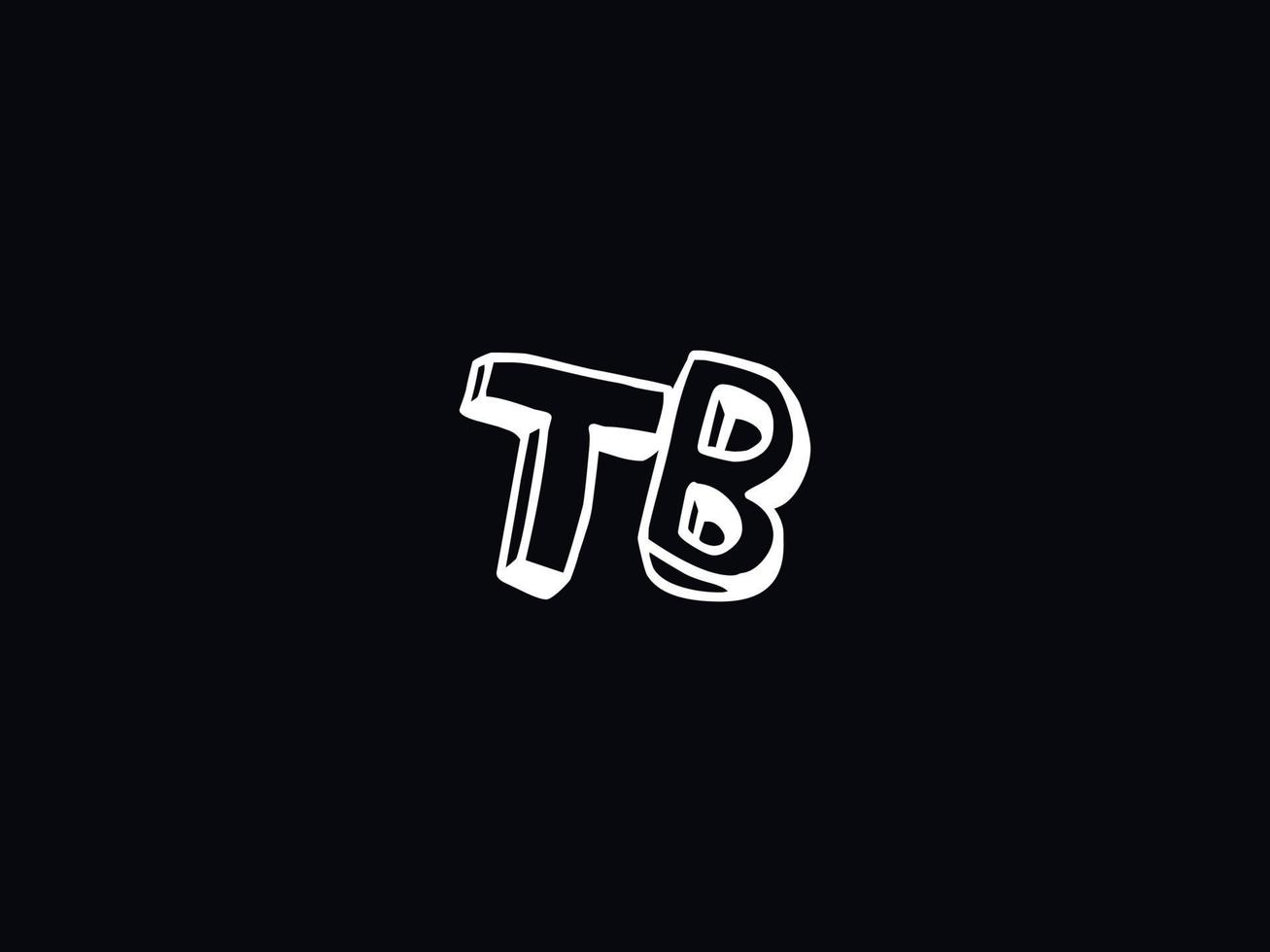 coloré tb logo icône, minimaliste tb logo lettre conception vecteur