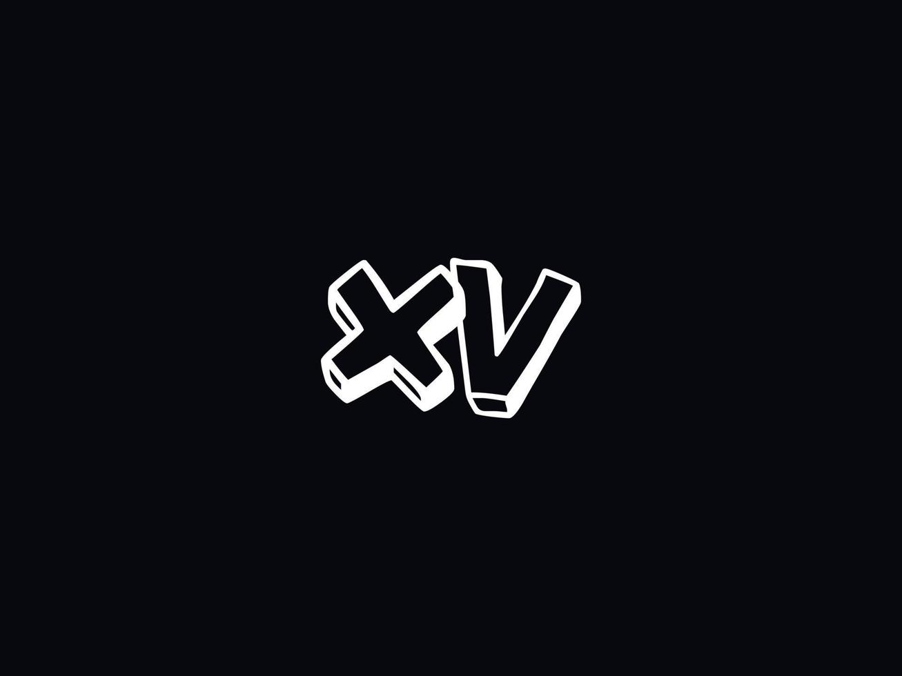 monogramme xv logo lettre, minimal xv coloré logo conception vecteur