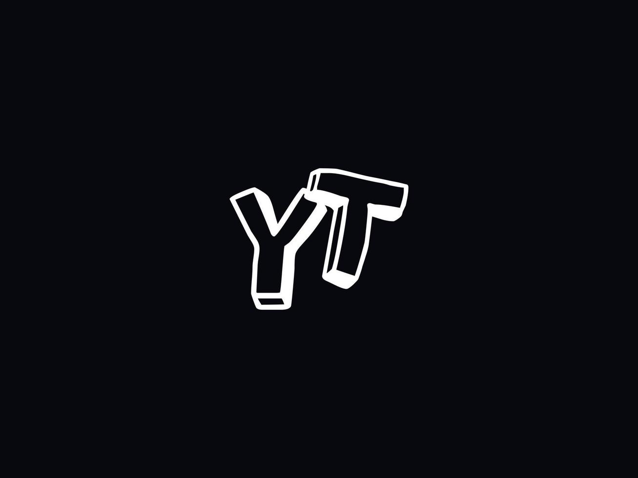 logotype yt lettre logo, abstrait yt logo icône pour affaires vecteur