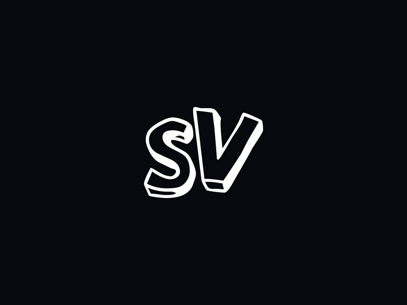 alphabet sv logo image, Créatif sv lettre logo icône vecteur