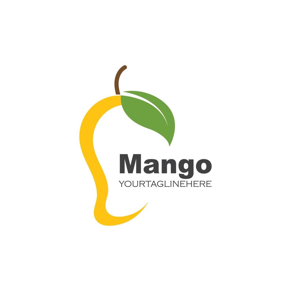 mangue fruit vecteur illustration logo