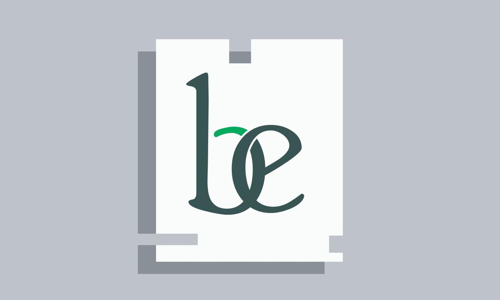 alphabet lettres initiales monogramme logo be, eb, b et e vecteur