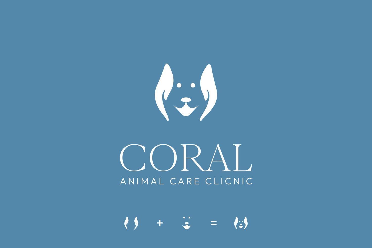 animal de compagnie se soucier, animal clinique logo, chien se soucier clinique logo vecteur