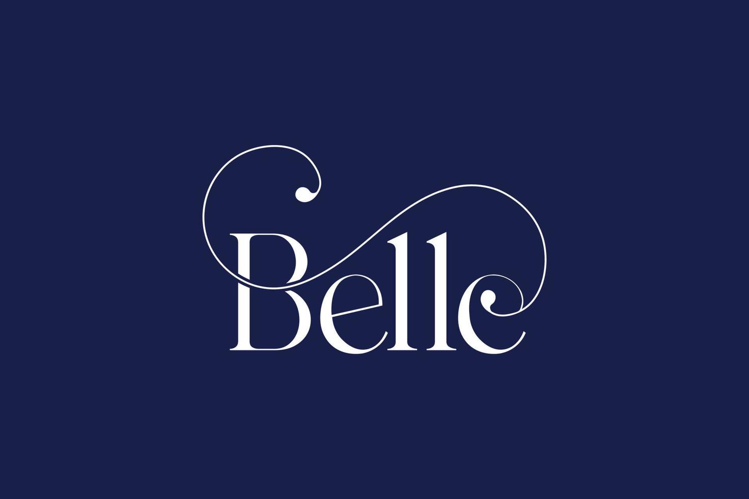 belle logo, beauté marque logo, ligature logo conception, mode logo vecteur