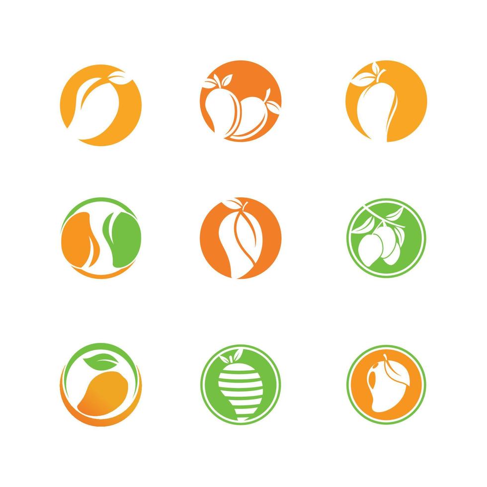 conception de logo orange icône vecteur illustration design