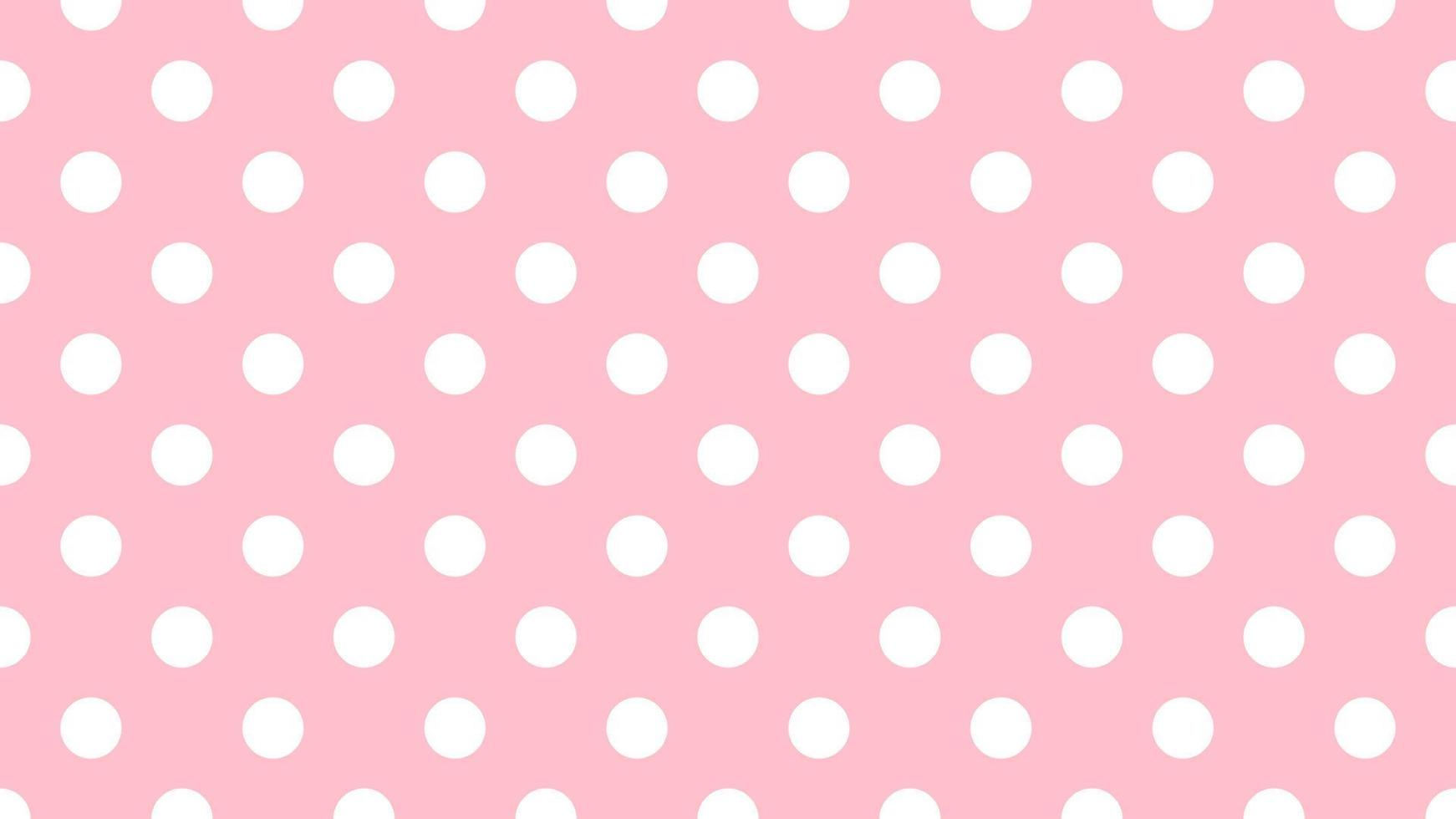 blanc Couleur polka points plus de rose Contexte vecteur