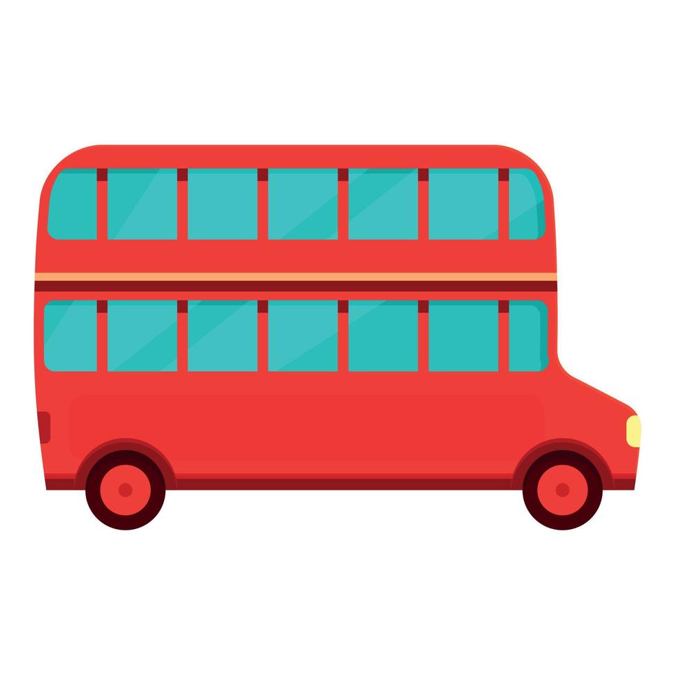 Londres autobus touristique icône dessin animé vecteur. Angleterre tour vecteur