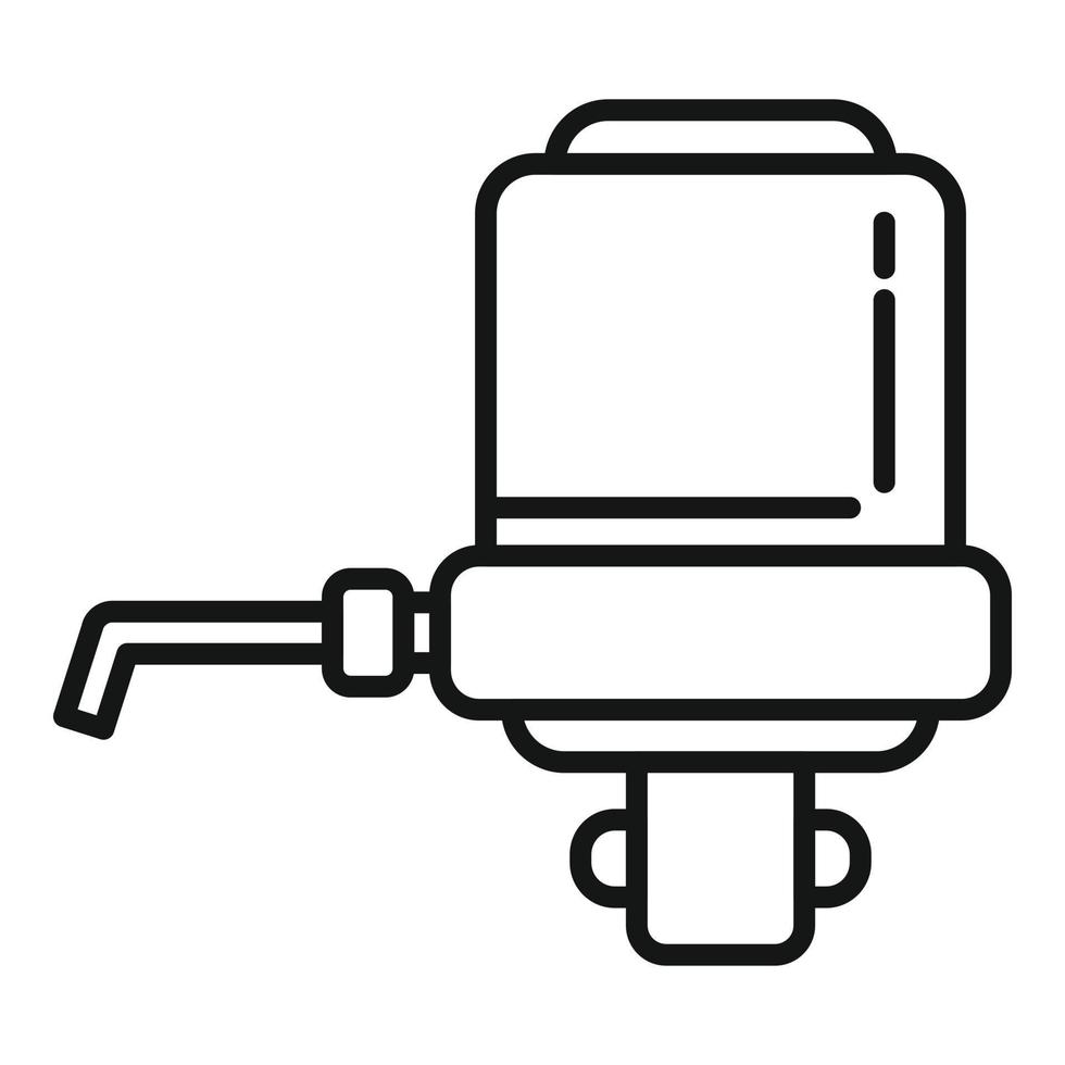 filtre système icône contour vecteur. l'eau traitement vecteur