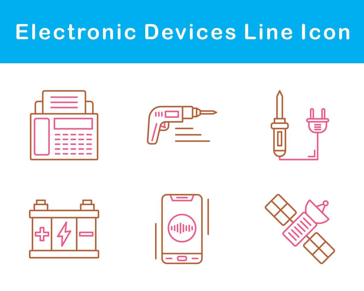 électronique dispositifs vecteur icône ensemble