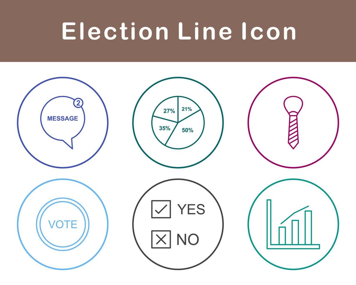 élection vecteur icône ensemble