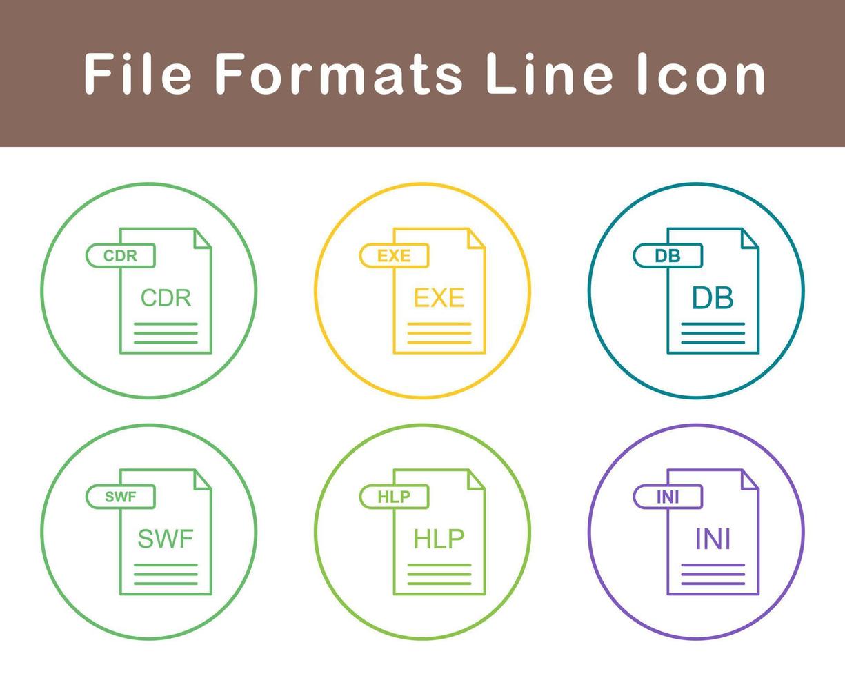 fichier les formats vecteur icône ensemble