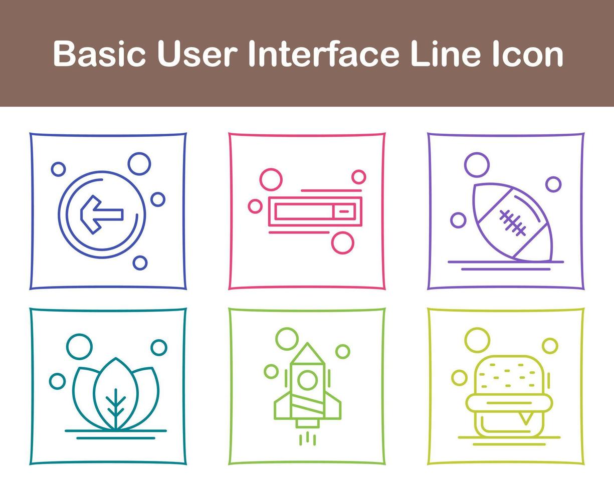 de base utilisateur interface vecteur icône ensemble