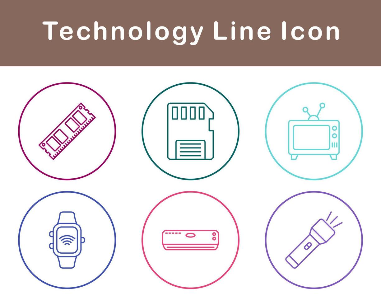 La technologie vecteur icône ensemble