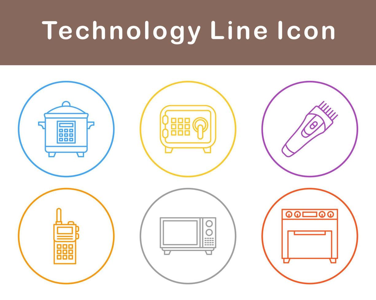 La technologie vecteur icône ensemble