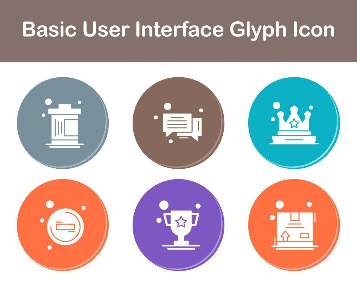 de base utilisateur interface vecteur icône ensemble