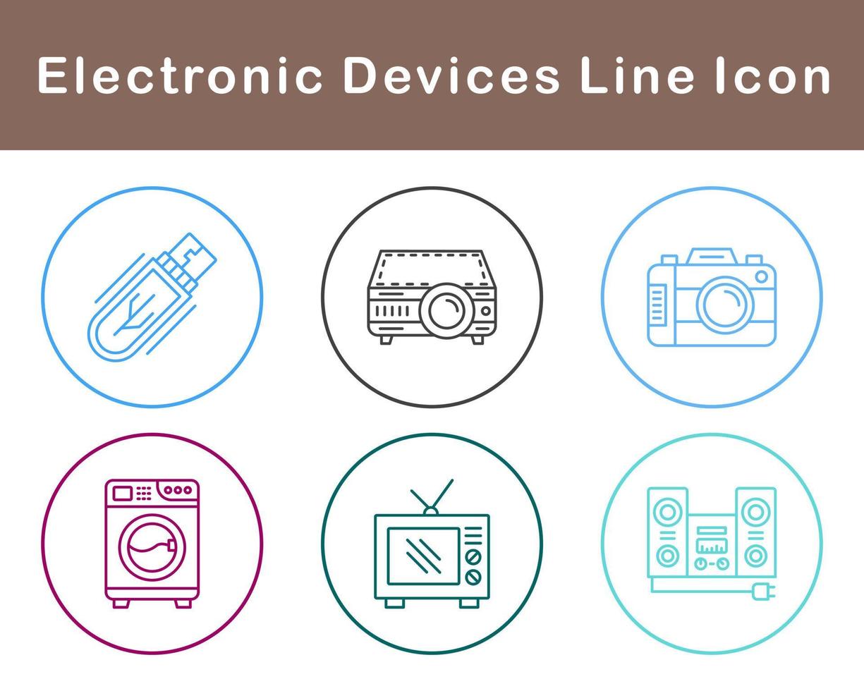 électronique dispositifs vecteur icône ensemble