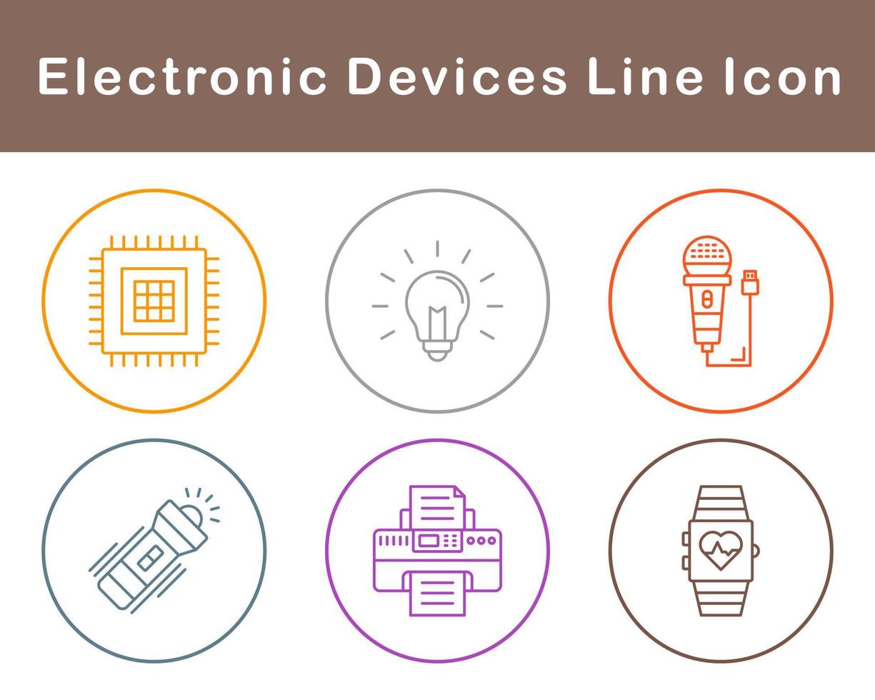 électronique dispositifs vecteur icône ensemble