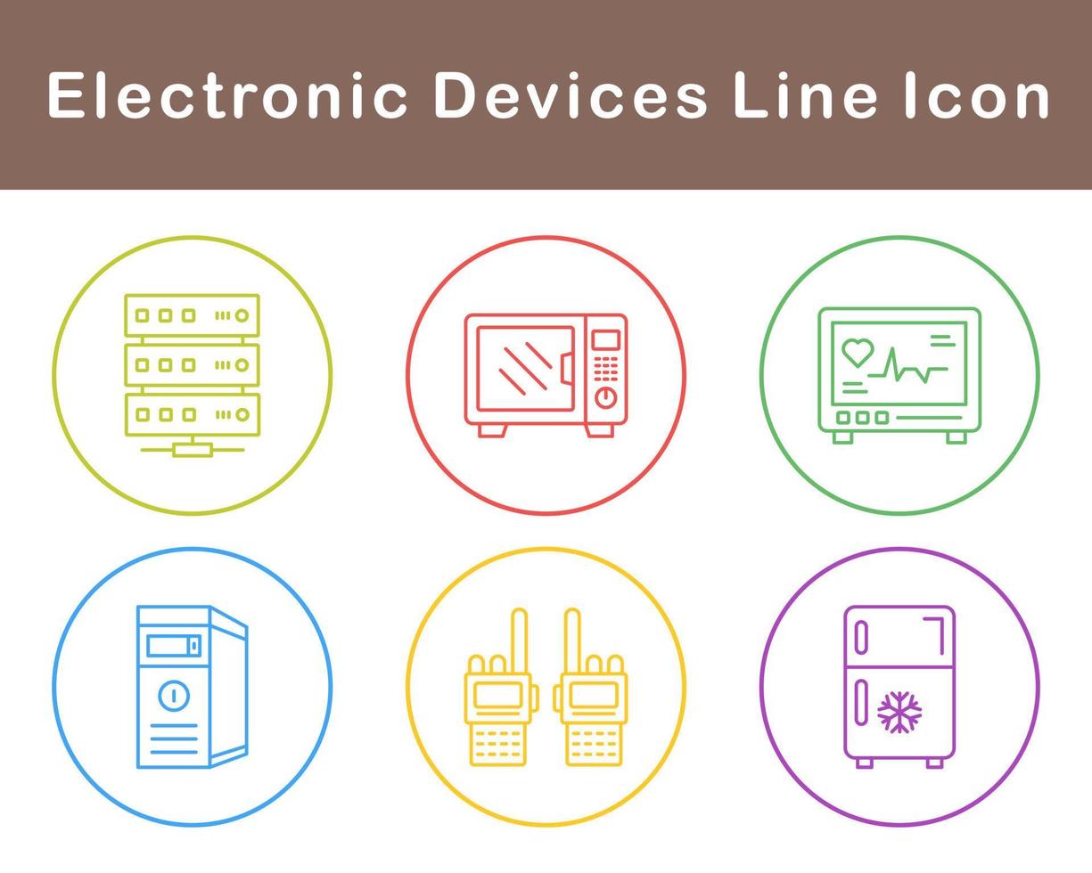 électronique dispositifs vecteur icône ensemble