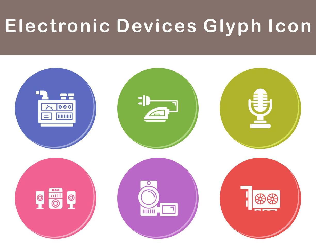 électronique dispositifs vecteur icône ensemble