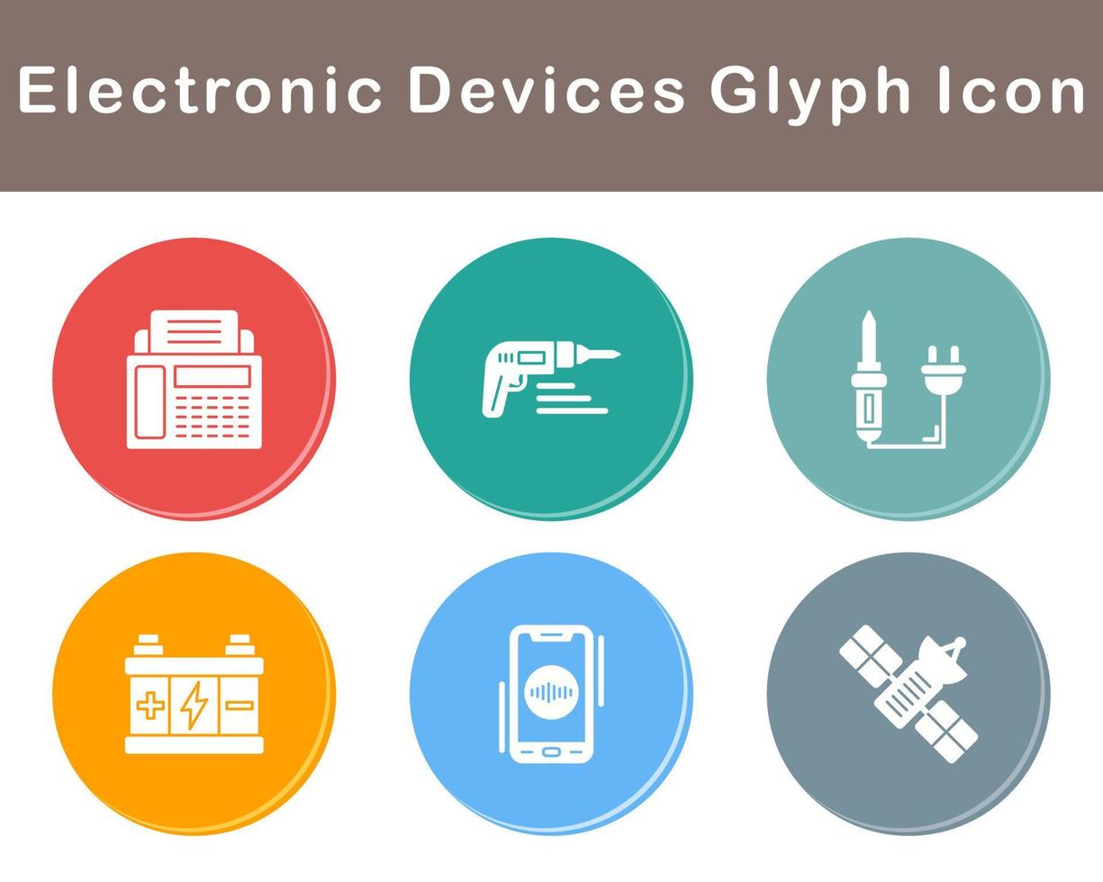 électronique dispositifs vecteur icône ensemble