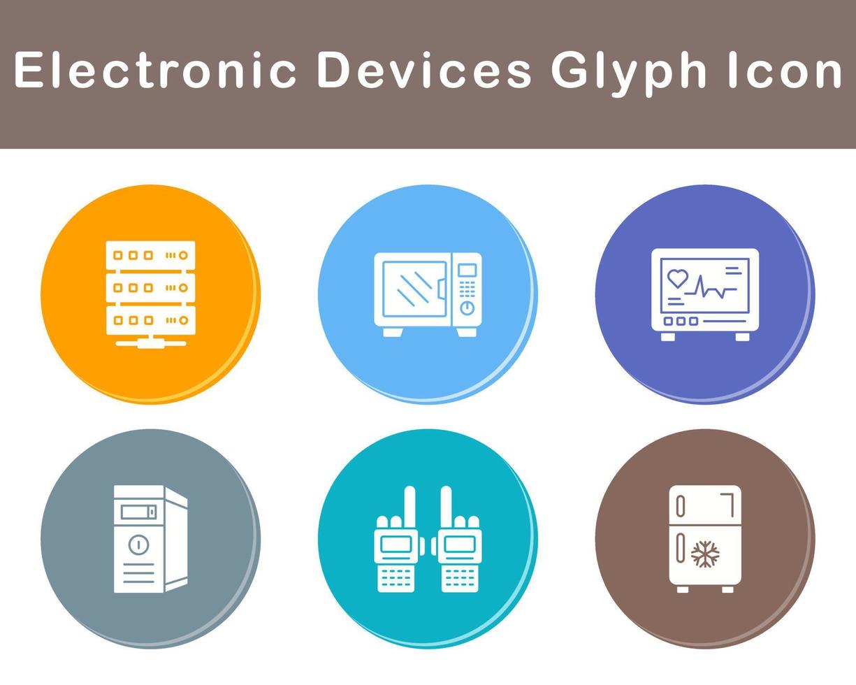 électronique dispositifs vecteur icône ensemble