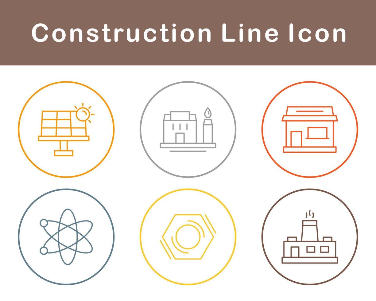 jeu d'icônes vectorielles de construction vecteur