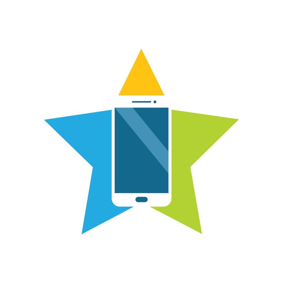 conception d'illustration vectorielle d'icône de logo de smartphone vecteur