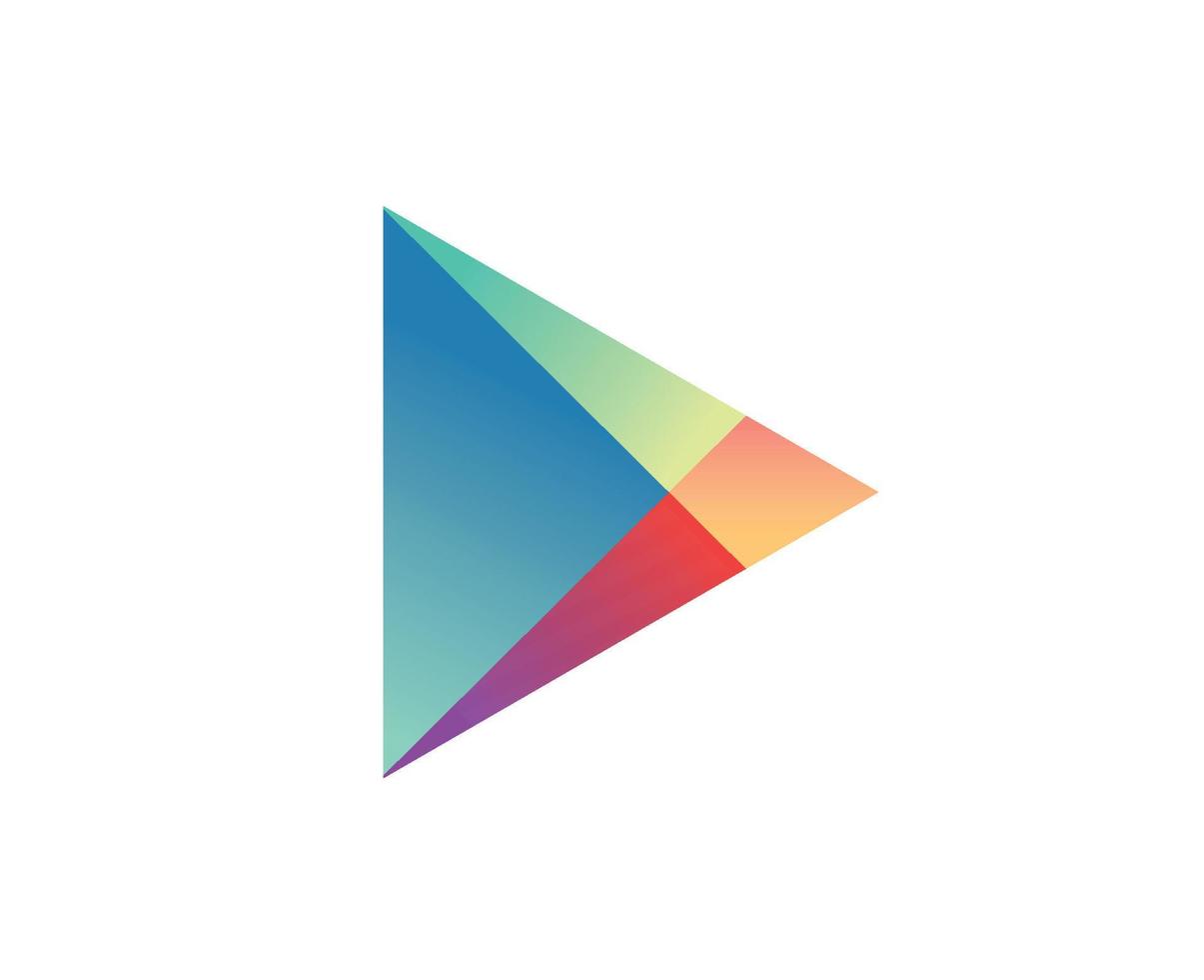 Google jouer Logiciel mobile logo symbole conception vecteur illustration