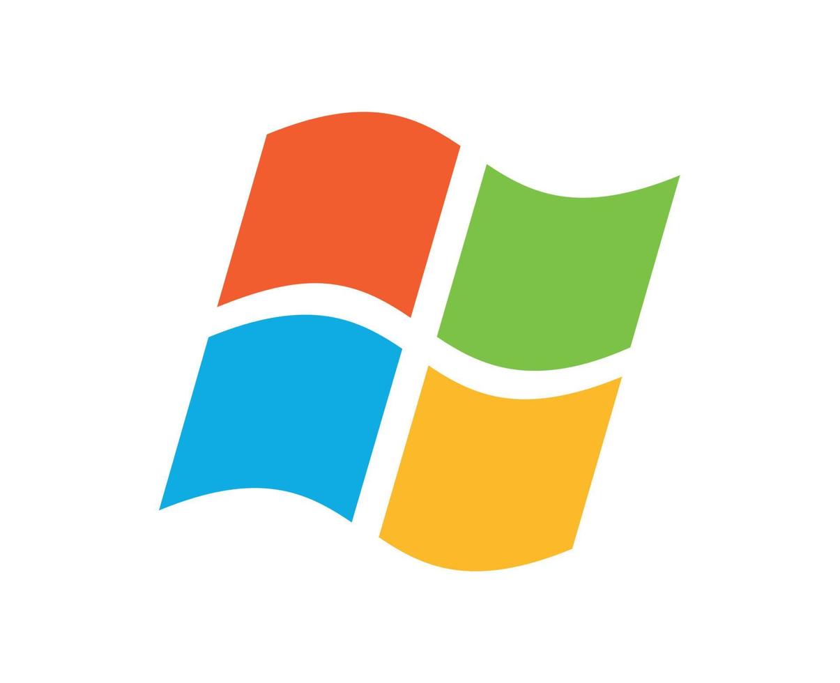 les fenêtres marque symbole logo conception Microsoft Logiciel vecteur illustration