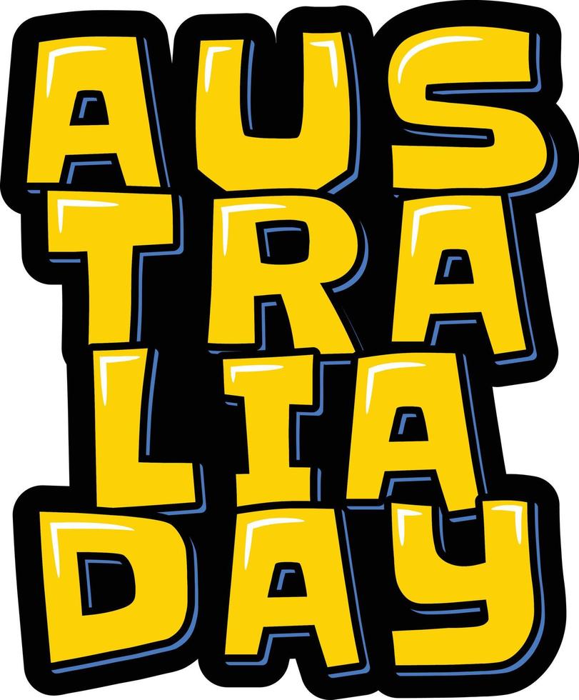 Australie journée caractères vecteur illustration