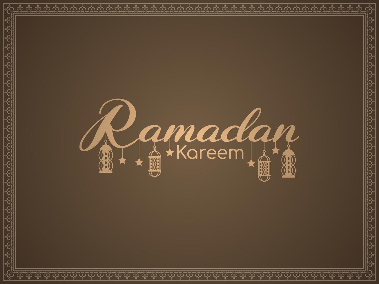 traditionnel Ramadan kareem islamique Festival texte conception Contexte vecteur