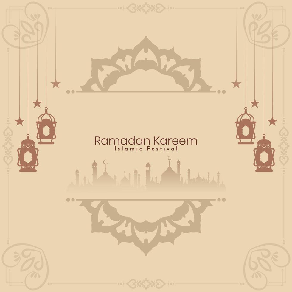 Ramadan kareem islamique religieux Festival Contexte vecteur
