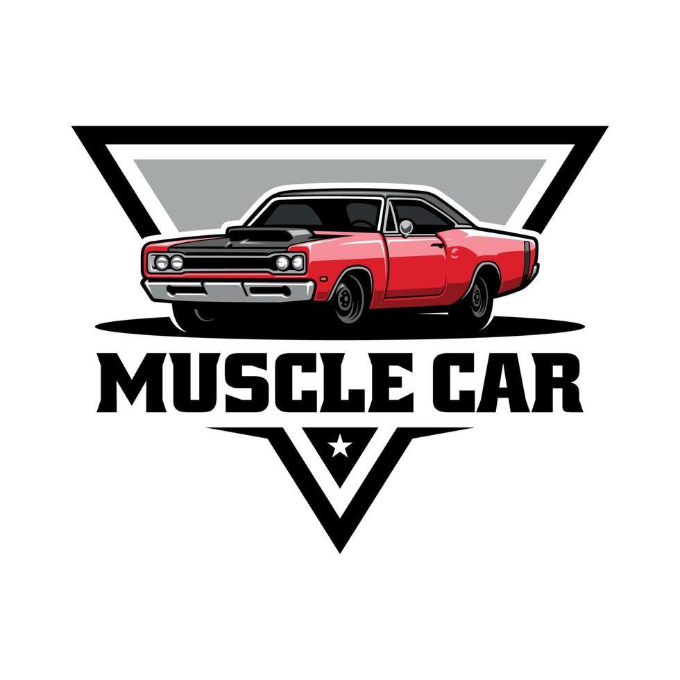 américain muscle voiture illustration logo vecteur