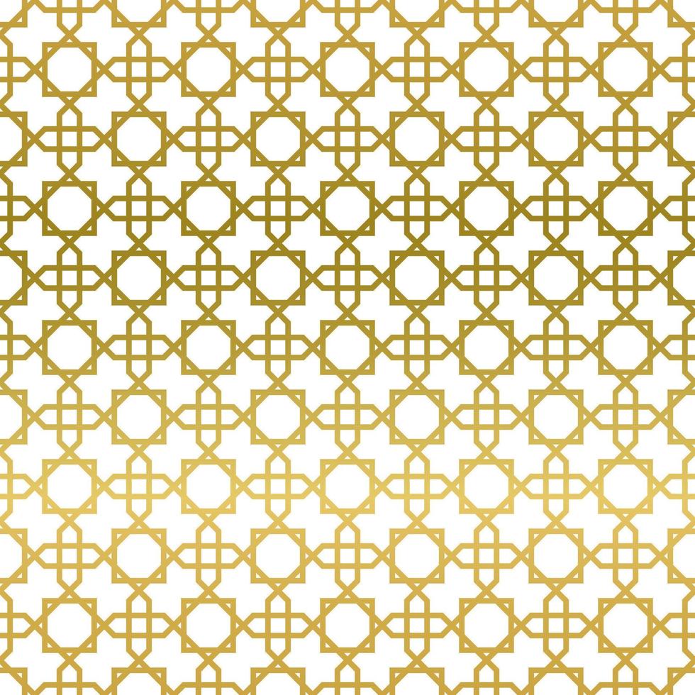 sans couture islamique géométrique modèle dans or Couleur dans transparent Contexte. islamique thème. vecteur des illustrations eps10