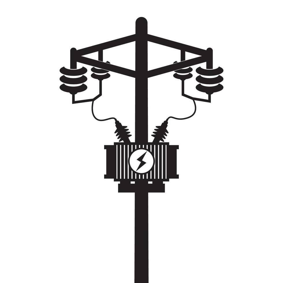 icône de poteau électrique vecteur