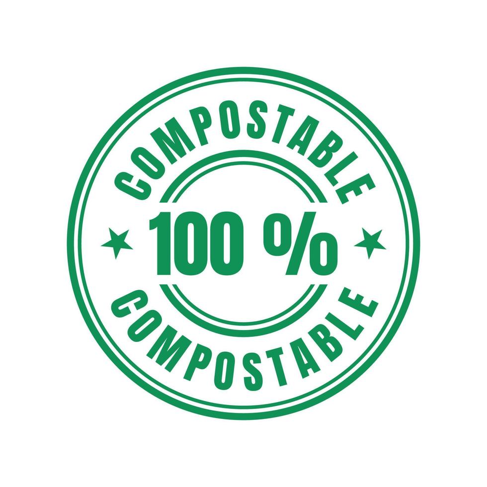 compostable icône vecteur conception modèles