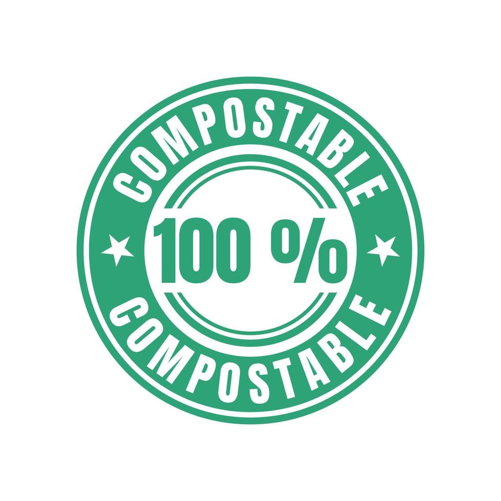 compostable icône vecteur conception modèles