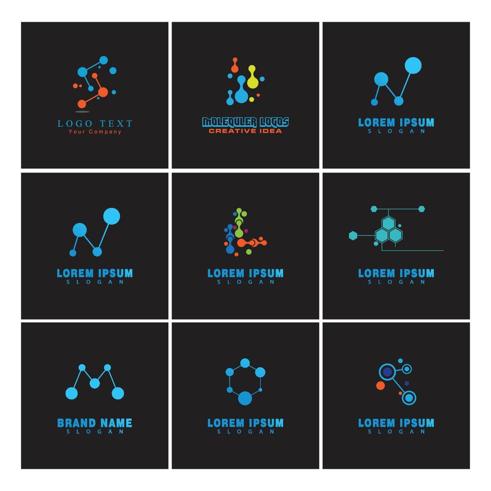 illustration de symbole vecteur ADN gène logo modèle